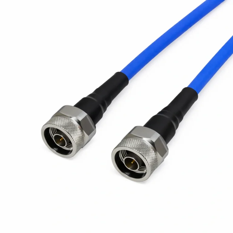 N Male to N Male RF test cable assembly – RF interconnect for lab measurements