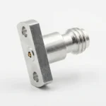 1.0mm Female 2-Hole Flange Mount RF Connector – Field Replaceable, 7.1mm Hole Spacing, 0.23mm Pin Diameter - 1.0-kfd2