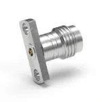 1.85mm Female 2-Hole Flange Mount RF Connector – Field Replaceable, 10.2mm Hole Spacing, 0.23mm Pin Diameter - 1.85-kfd9