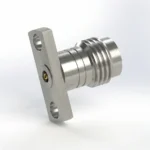 1.85mm Female 2-Hole Flange Mount RF Connector – Field Replaceable, 10.2mm Hole Spacing, 0.30mm Pin Diameter - 1.85-kfd10