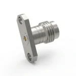 1.85mm Female 2-Hole Flange Mount RF Connector – Field Replaceable, 12.22mm Hole Spacing, 0.30mm Pin Diameter - 1.85-kfd8