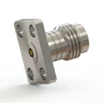 1.85mm Female 4-Hole Flange Mount RF Connector – Field Replaceable, 5.64mm Hole Spacing, 0.30mm Pin Diameter - 1.85-kfd6