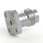 1.85mm Female 4-Hole Flange Mount RF Connector – Field Replaceable, 6.35mm Hole Spacing, 0.23mm Pin Diameter - 1.85-kfd3
