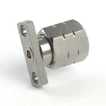 1.85mm Male 2-Hole Flange Mount RF Connector – Field Replaceable, 10.2mm Hole Spacing, 0.23mm Pin Diameter - 1.85-jfd9