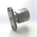 1.85mm Male 2-Hole Flange Mount RF Connector – Field Replaceable, 12.22mm Hole Spacing, 0.23mm Pin Diameter - 1.85-jfd7