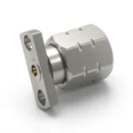 1.85mm Male 2-Hole Flange Mount RF Connector – Field Replaceable, 9mm Hole Spacing, 0.30mm Pin Diameter - 1.85-jfd12