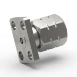 1.85mm Male 4-Hole Flange Mount RF Connector – Field Replaceable, 5.64mm Hole Spacing, 0.30mm Pin Diameter - 1.85-jfd6