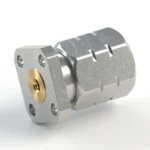 1.85mm Male 4-Hole Flange Mount RF Connector – Field Replaceable, 6.35mm Hole Spacing, 0.23mm Pin Diameter - 1.85-jfd3