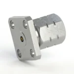 1.85mm Male 4-Hole Flange Mount RF Connector – Field Replaceable, 8.64mm Hole Spacing, 0.30mm Pin Diameter - 1.85-jfd2