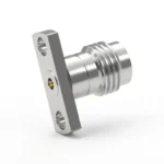 2.4mm Female 2-Hole Flange Mount RF Connector – Field Replaceable, 10.2mm Hole Spacing, 0.3mm Pin Diameter - 2.4-kfd22