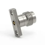 2.4mm Female 2-Hole Flange Mount RF Connector – Field Replaceable, 10.2mm Hole Spacing, 0.46mm Pin Diameter - 2.4-kfd24