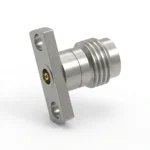 2.4mm Female 2-Hole Flange Mount RF Connector – Field Replaceable, 10.2mm Hole Spacing, 0.51mm Pin Diameter - 2.4-kfd25
