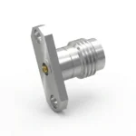 2.4mm Female 2-Hole Flange Mount RF Connector – Field Replaceable, 12.22mm Hole Spacing, 0.51mm Pin Diameter - 2.4-kfd20