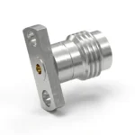 2.4mm Female 2-Hole Flange Mount RF Connector – Field Replaceable, 9mm Hole Spacing, 0.23mm Pin Diameter - 2.4-kfd26