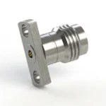 2.4mm Female 2-Hole Flange Mount RF Connector – Field Replaceable, 9mm Hole Spacing, 0.38mm Pin Diameter - 2.4-kfd28