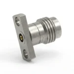 2.4mm Female 2-Hole Flange Mount RF Connector – Field Replaceable, 9mm Hole Spacing, 0.51mm Pin Diameter - 2.4-kfd30