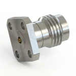 2.4mm Female 4-Hole Flange Mount RF Connector – Field Replaceable, 6.35mm Hole Spacing, 0.38mm Pin Diameter - 2.4-kfd8