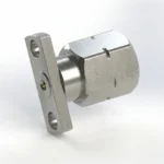 2.4mm Male 2-Hole Flange Mount RF Connector – Field Replaceable, 10.2mm Hole Spacing, 0.38mm Pin Diameter - 2.4-jfd23