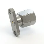 2.4mm Male 2-Hole Flange Mount RF Connector – Field Replaceable, 12.22mm Hole Spacing, 0.23mm Pin Diameter - 2.4-jfd16
