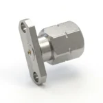 2.4mm Male 2-Hole Flange Mount RF Connector – Field Replaceable, 12.22mm Hole Spacing, 0.3mm Pin Diameter - 2.4-jfd17