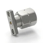 2.4mm Male 2-Hole Flange Mount RF Connector – Field Replaceable, 9mm Hole Spacing, 0.3mm Pin Diameter - 2.4-jfd27