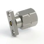 2.4mm Male 2-Hole Flange Mount RF Connector – Field Replaceable, 9mm Hole Spacing, 0.46mm Pin Diameter - 2.4-jfd29