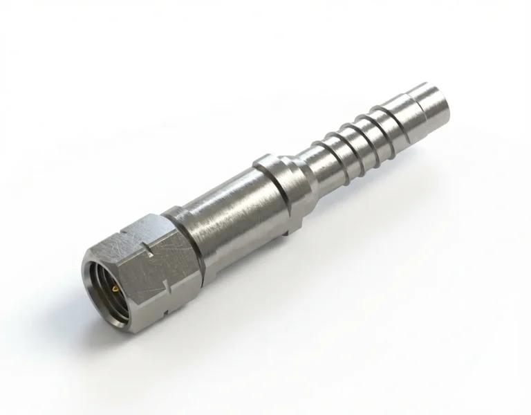 2.4mm Male Straight RF Connector – Fits CFT360 Coaxial Cable – AP4060S Cable Armor - 2.4-jcft360ap4060s-1