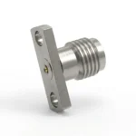 2.92mm Female 2-Hole Flange Mount RF Connector – Field Replaceable, 10.2mm Hole Spacing, 0.23mm Pin Diameter - 2.92-kfd21