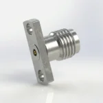 2.92mm Female 2-Hole Flange Mount RF Connector – Field Replaceable, 10.2mm Hole Spacing, 0.38mm Pin Diameter - 2.92-kfd23