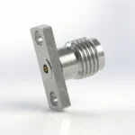 2.92mm Female 2-Hole Flange Mount RF Connector – Field Replaceable, 10.2mm Hole Spacing, 0.3mm Pin Diameter - 2.92-kfd22