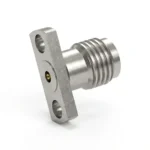 2.92mm Female 2-Hole Flange Mount RF Connector – Field Replaceable, 9mm Hole Spacing, 0.3mm Pin Diameter - 2.92-kfd27