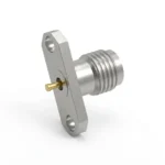 2.92mm Female 2Hole Flange Mount RF Connector – Solder Attachment, 12.22mm Hole Spacing, 1.1mm Pin Diameter - 2.92-kfd801