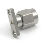 2.92mm Male 2-Hole Flange Mount RF Connector – Field Replaceable, 10.2mm Hole Spacing, 0.3mm Pin Diameter - 2.92-jfd22
