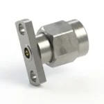 2.92mm Male 2-Hole Flange Mount RF Connector – Field Replaceable, 10.2mm Hole Spacing, 0.51mm Pin Diameter - 2.92-jfd25