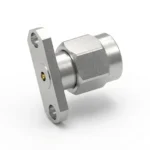 2.92mm Male 2-Hole Flange Mount RF Connector – Field Replaceable, 12.22mm Hole Spacing, 0.23mm Pin Diameter - 2.92-jfd16