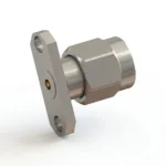 2.92mm Male 2-Hole Flange Mount RF Connector – Field Replaceable, 12.22mm Hole Spacing, 0.38mm Pin Diameter - 2.92-jfd18