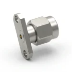 2.92mm Male 2-Hole Flange Mount RF Connector – Field Replaceable, 12.22mm Hole Spacing, 0.3mm Pin Diameter - 2.92-jfd17