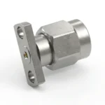 2.92mm Male 2-Hole Flange Mount RF Connector – Field Replaceable, 9mm Hole Spacing, 0.23mm Pin Diameter - 2.92-jfd26