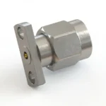 2.92mm Male 2-Hole Flange Mount RF Connector – Field Replaceable, 9mm Hole Spacing, 0.3mm Pin Diameter - 2.92-jfd27