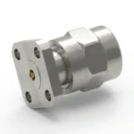 2.92mm Male 4-Hole Flange Mount RF Connector – Field replaceable, 6.35mm Hole Spacing, 0.38mm Pin Diameter - 2.92-jfd31