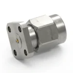 2.92mm Male 4-Hole Flange Mount RF Connector – Field Replaceable, 6.35mm Hole Spacing, 0.3mm Pin Diameter - 2.92-jfd7