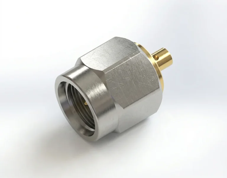 2.92mm Male Straight RF Connector – Fits CRE047 Coaxial Cable - 2.92-j047-1