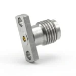 3.5mm Female 2-Hole Flange Mount RF Connector – Field Replaceable, 12.7mm Hole Spacing, 0.23mm Pin Diameter - 3.5-kfd31