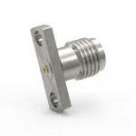 3.5mm Female 2-Hole Flange Mount RF Connector – Field Replaceable, 10.2mm Hole Spacing, 0.38mm Pin Diameter - 3.5-kfd27