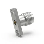 3.5mm Female 2-Hole Flange Mount RF Connector – Field Replaceable, 10.2mm Hole Spacing, 0.46mm Pin Diameter - 3.5-kfd28