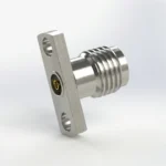 3.5mm Female 2-Hole Flange Mount RF Connector – Field Replaceable, 10.2mm Hole Spacing, 0.9mm Pin Diameter - 3.5-kfd30