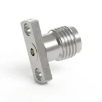 3.5mm Female 2-Hole Flange Mount RF Connector – Field Replaceable, 12.7mm Hole Spacing, 0.3mm Pin Diameter - 3.5-kfd32