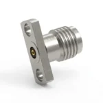 3.5mm Female 2-Hole Flange Mount RF Connector – Field Replaceable, 12.7mm Hole Spacing, 0.51mm Pin Diameter - 3.5-kfd35