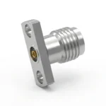 3.5mm Female 2-Hole Flange Mount RF Connector – Field Replaceable, 12.7mm Hole Spacing, 0.9mm Pin Diameter - 3.5-kfd36