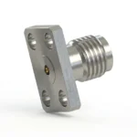 3.5mm Female 4-Hole Flange Mount RF Connector – Field Replaceable, 5.64mm Hole Spacing, 0.23mm Pin Diameter - 3.5-kfd13